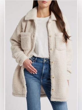 Thread & Supply Plaid Fleece Shirt Jacket